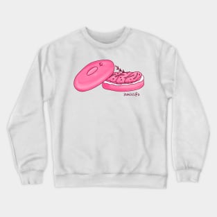 Salmon Bagel in PINK Crewneck Sweatshirt